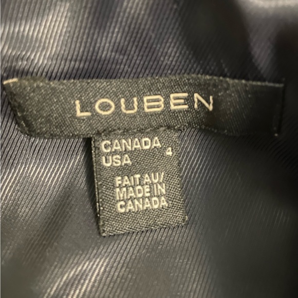 Louben Navy Blue Dress Size: 4 - Picture 5 of 5